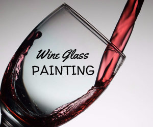 wine glass painting